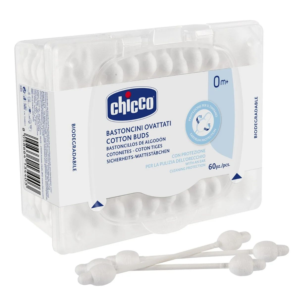 CHICCO BASTONCINI OVATTATI COTTON FIOC 64 PEZZI