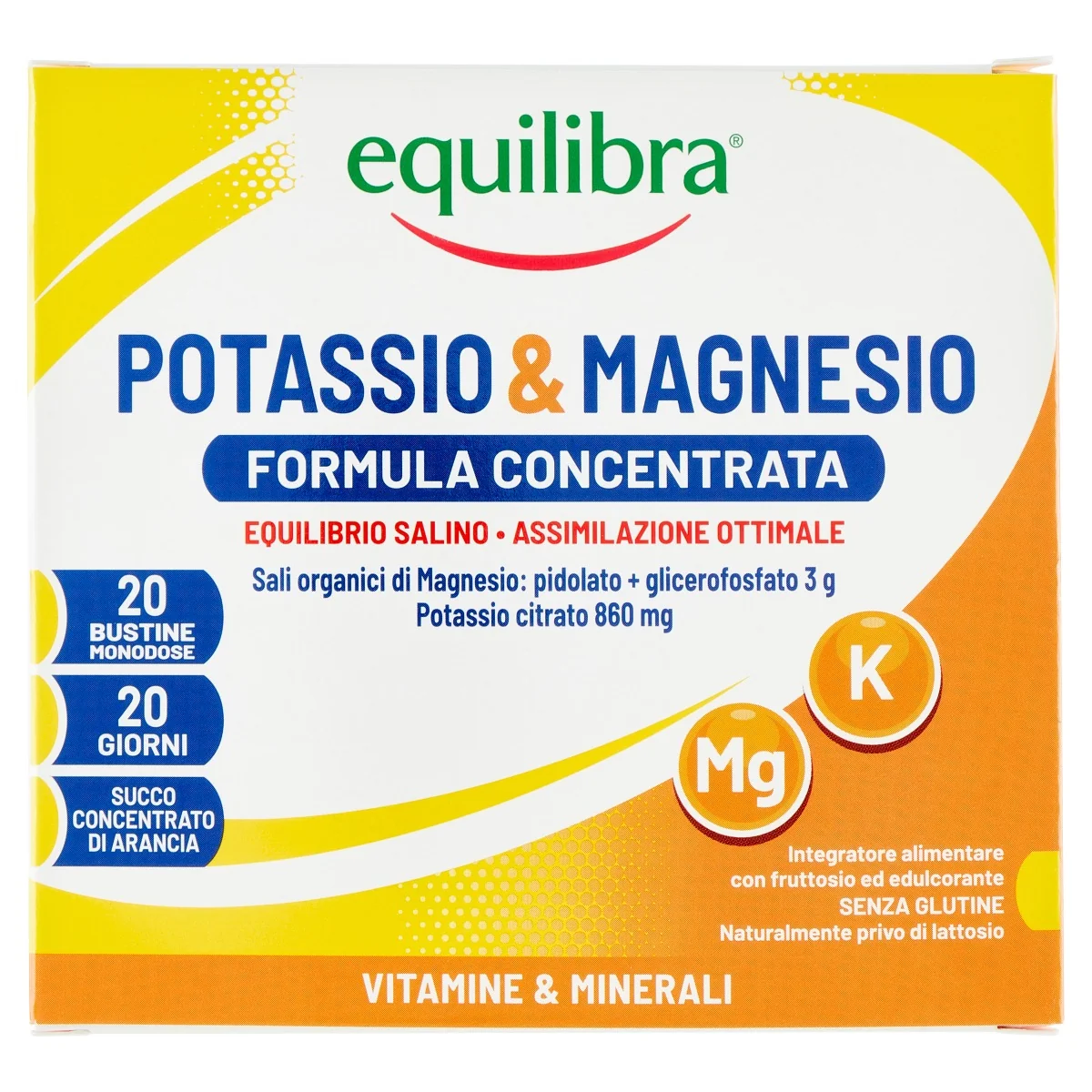 EQUILIBRA POTASSIO & MAGNESIO FORMULA CONCENTRATA 20 BUSTINE