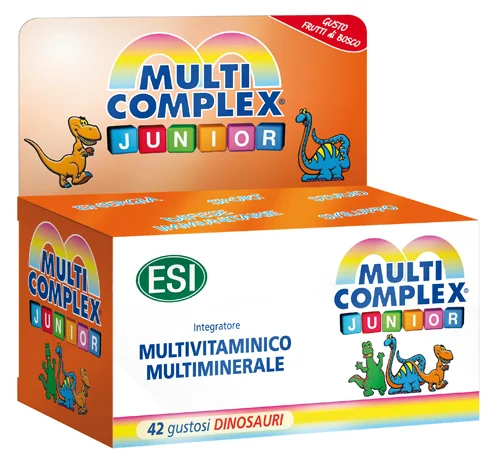 ESI MULTICOMPLEX JUNIOR INTEGRATORE VITAMINE E SALI MINERALI 42 DINOSAURI MASTICABILI