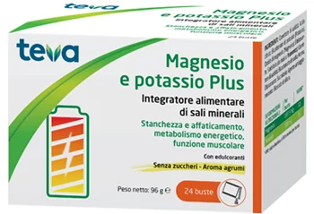 TEVA MAGNESIO E POTASSIO PLUS INTEGRATORE DI SALI MINERALI 24 BUSTINE