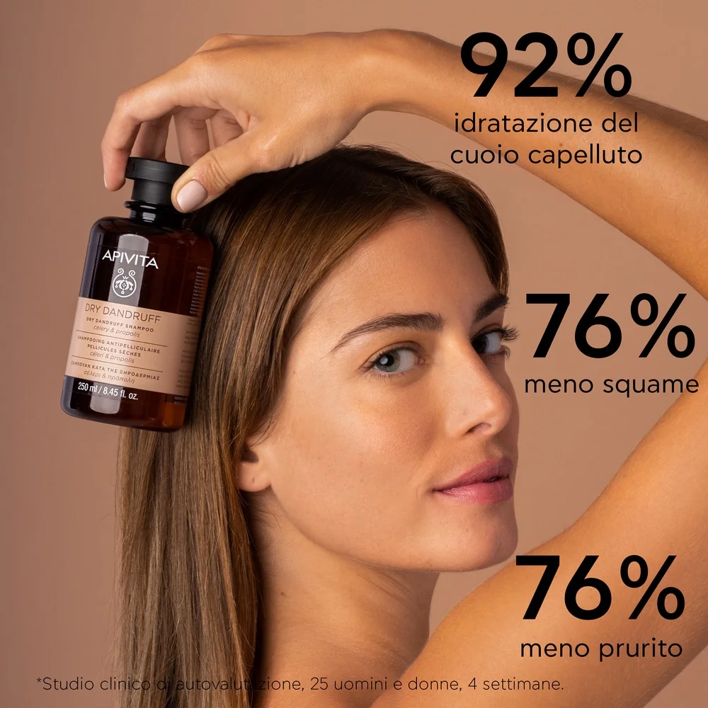 Apivita Dry Dundruff Shampoo Celery E Propolis 250 Ml Fosfora Secca