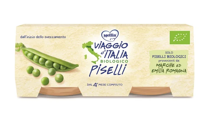 MELLIN VIAGGIO IT OMOGENEIZZATO BIO PISE 2X80G