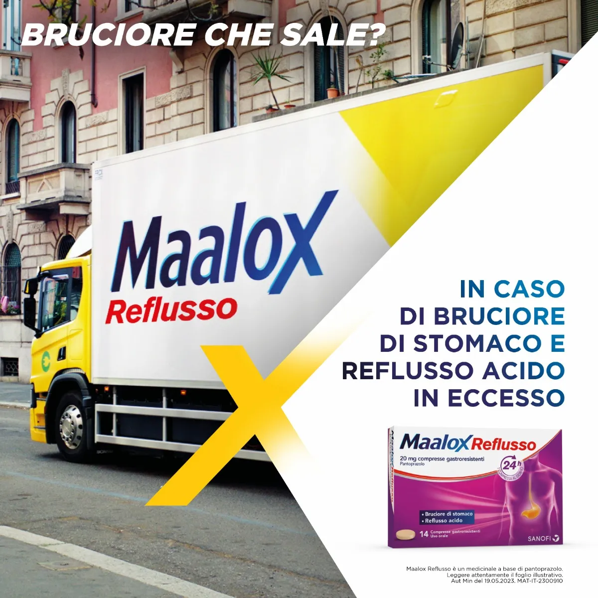 Maalox Reflusso 20 mg 14 Compresse Azione Anti-Reflusso