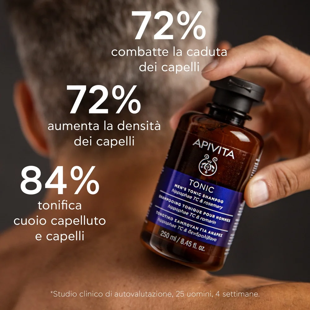 Apivita Tonic Sh Men A/Cad 250Ml 