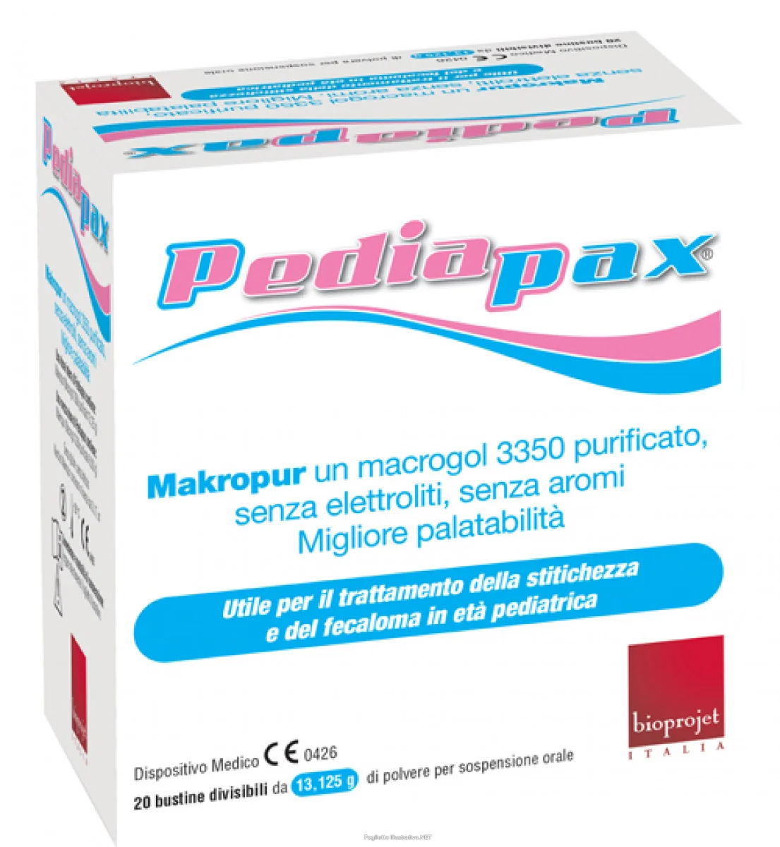 PEDIAPAX POLVERE CONTRO LA STITICHEZZA 20 BUSTINE