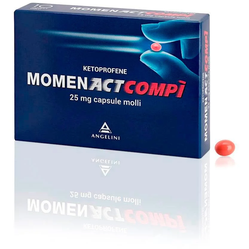 MOMENACT COMPÌ 25 MG ANTINFIAMMATORIO 10 CAPSULE MOLLI