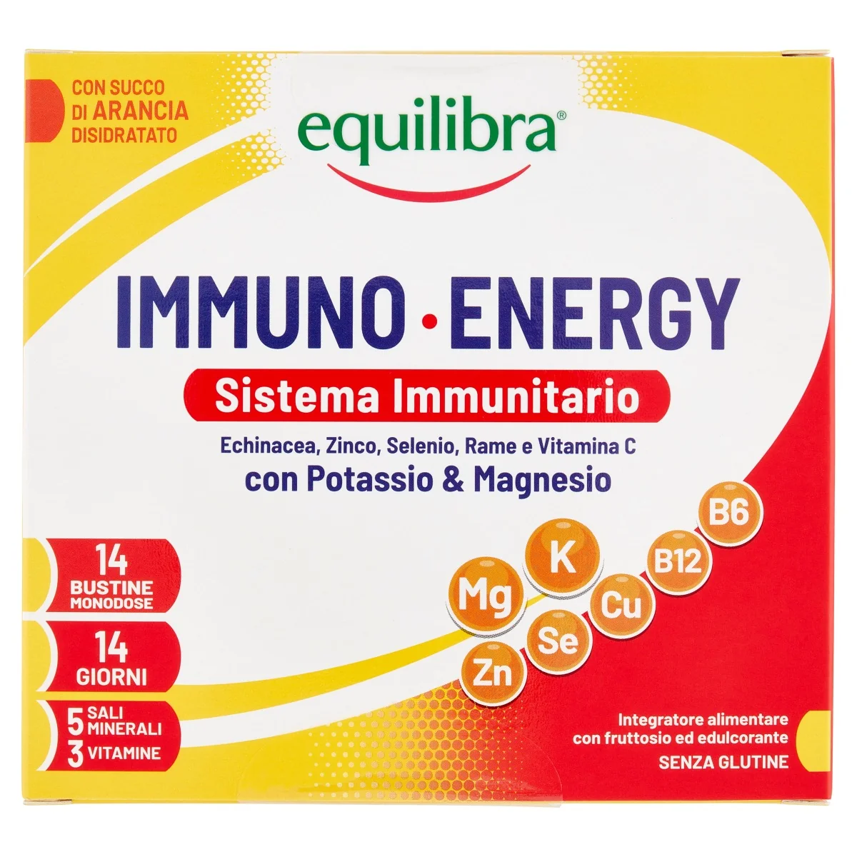 EQUILIBRA IMMUNO ENERGY POTASSIO & MAGNESIO 14 BUSTINE