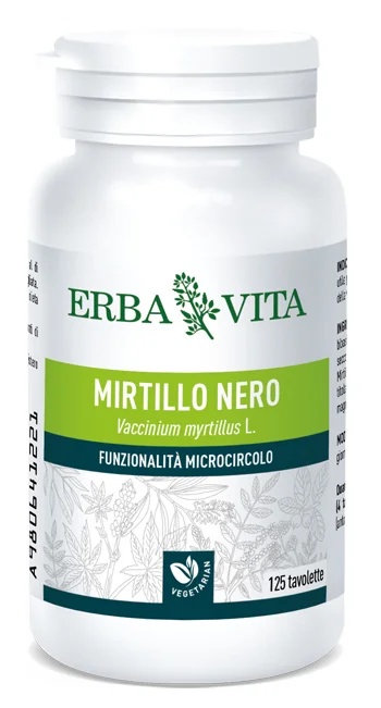 ERBA VITA MIRTILLO NERO INTEGRATORE MICROCIRCOLO 125 TAVOLETTE