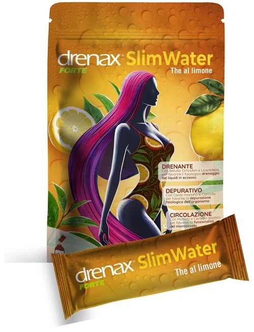 DRENAX FORTE SLIM WATER THE AL LIMONE 24 BUSTINE GRANULATI EFFERVESCENTI