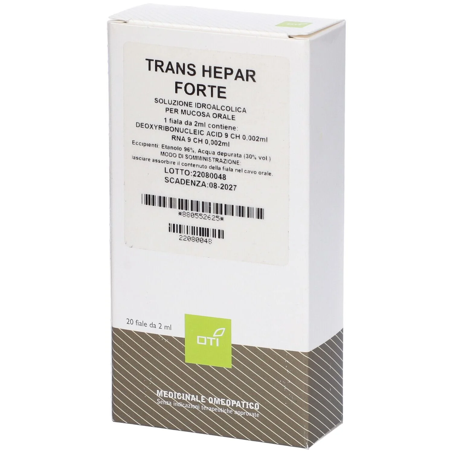 TRANS HEPAR FT OTI F.OS 20 2ML