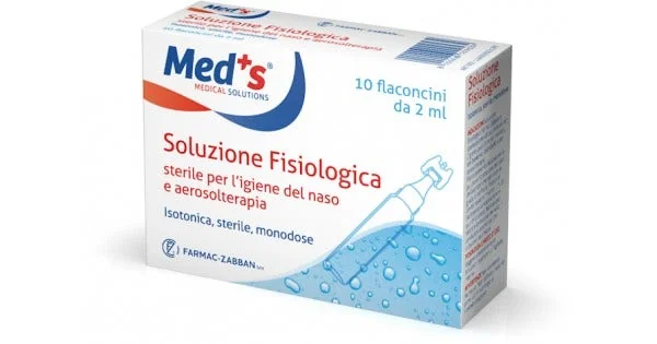 MED'S SOLUZIONE FISIOLOGICA IGIENE NASALE AEROSOLTERAPIA 10 FLACONCINI 2 ML