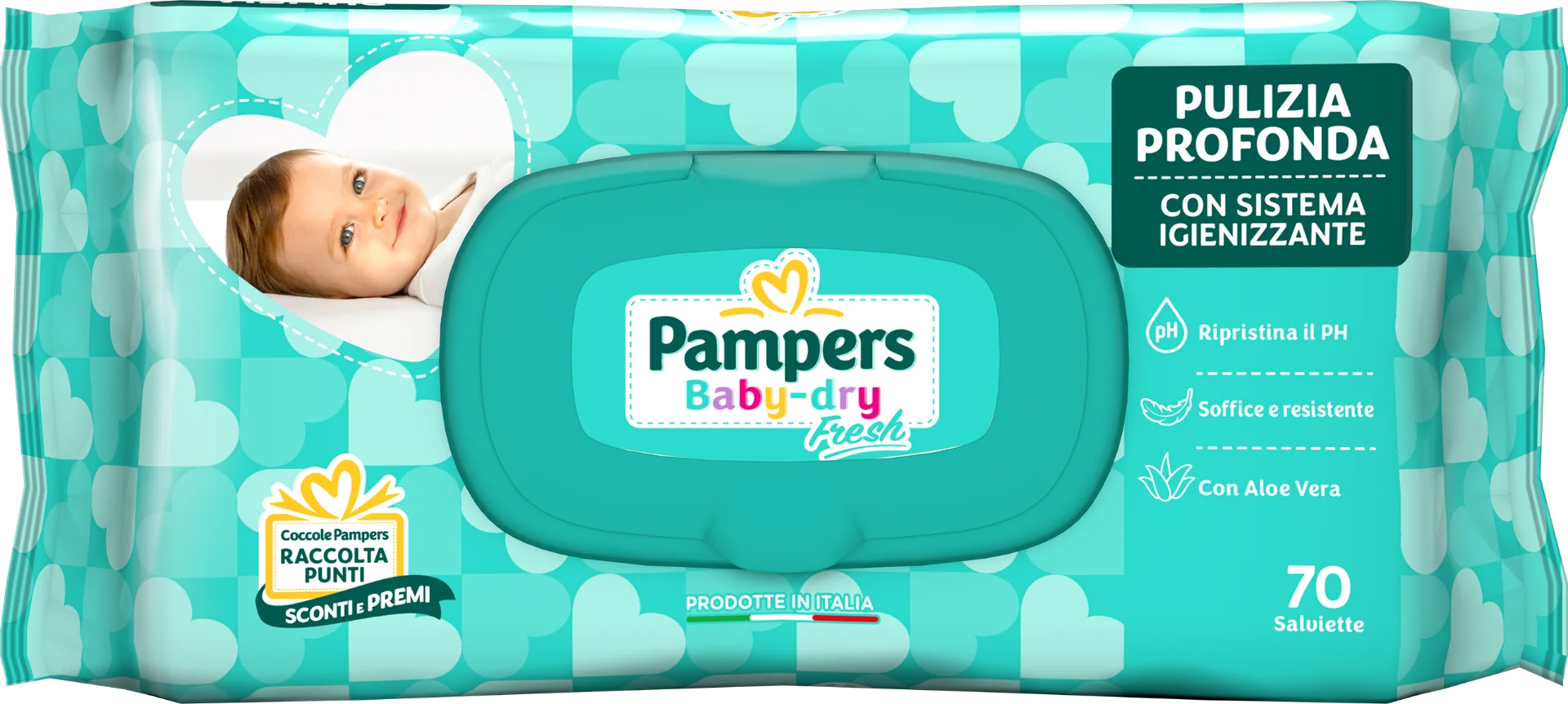 PAMPERS BABY FRESH FORMULA ESCLUSIVA 70 PEZZI