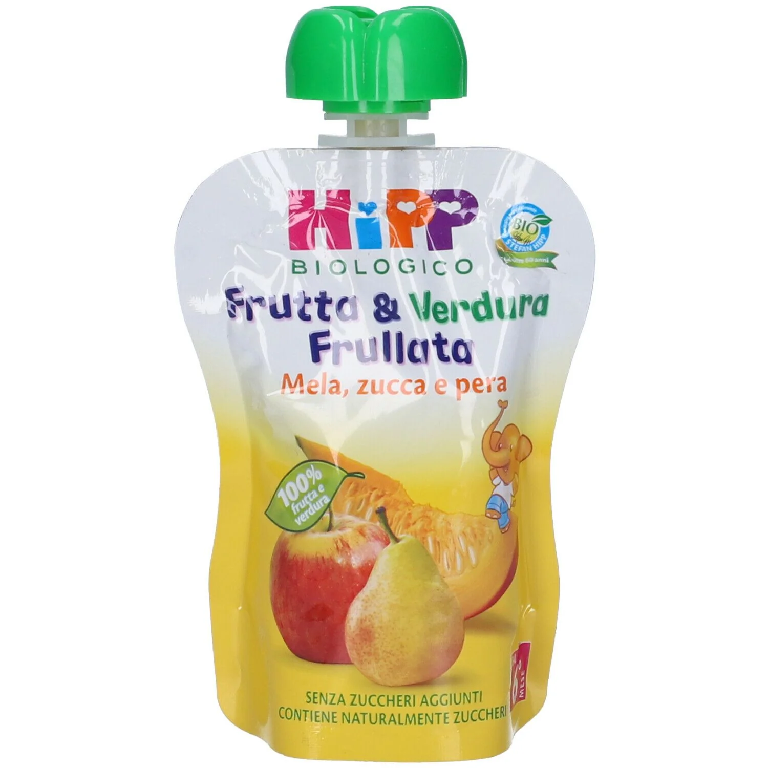 HIPP BIO FRUTTA&VERDURA FRULLATA MELA PERA ZUCCA 90 G