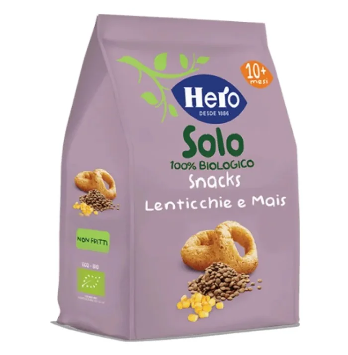 HERO SOLO SNACK LENTICCHIE MAIS 100% BIO 50 G