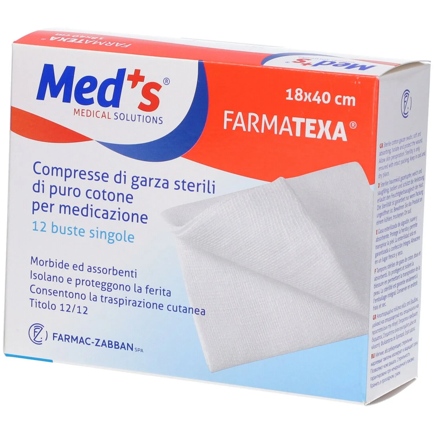 Garza Meds 12/12 18X40 cm 12 Pezzi 