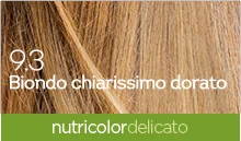 Biokap Nutricolor Delicato 9.3 Biondo Chiarissimo Dorato Colorazione Capelli Bio