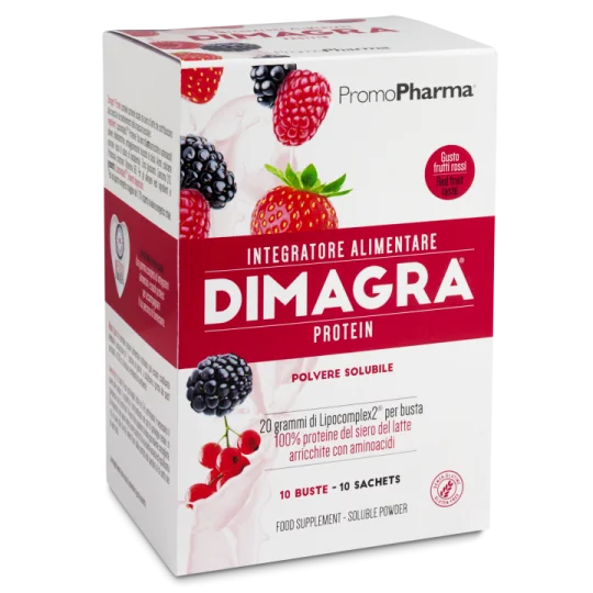 PROMOPHARMA DIMAGRA PROTEIN RED FRUIT 10 BUSTINE