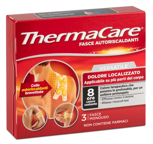 THERMACARE VERSATILE FASCE AUTORISCALDANTI 3 PEZZI