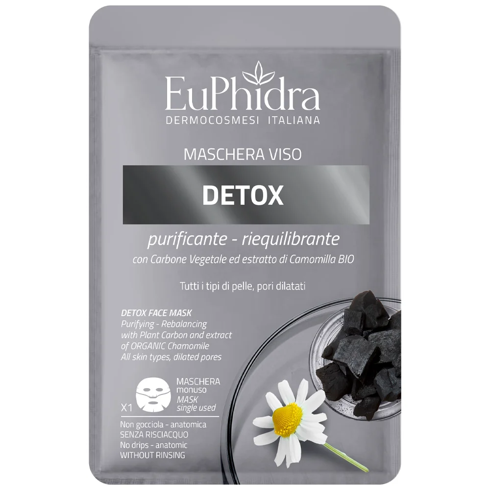 EUPHIDRA MASCHERA VISO DETOX 1 PEZZO