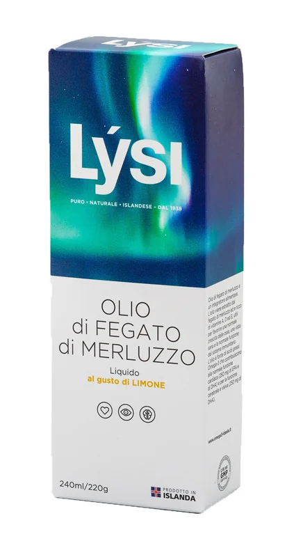 IDEALE ISLANDESE OLIO DI FEGATO DI MERLUZZO AL GUSTO DI LIMONE 240 ML