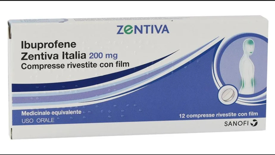 IBUPROFENE ZENTIVA 200 MG ANTINFIAMMATORIO 12 COMPRESSE