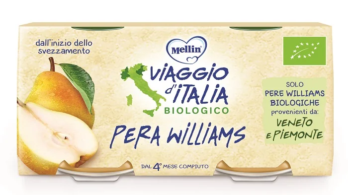 MELLIN VIAGGIO IT OMOGENEIZZATO BIO PERA2 X 100G