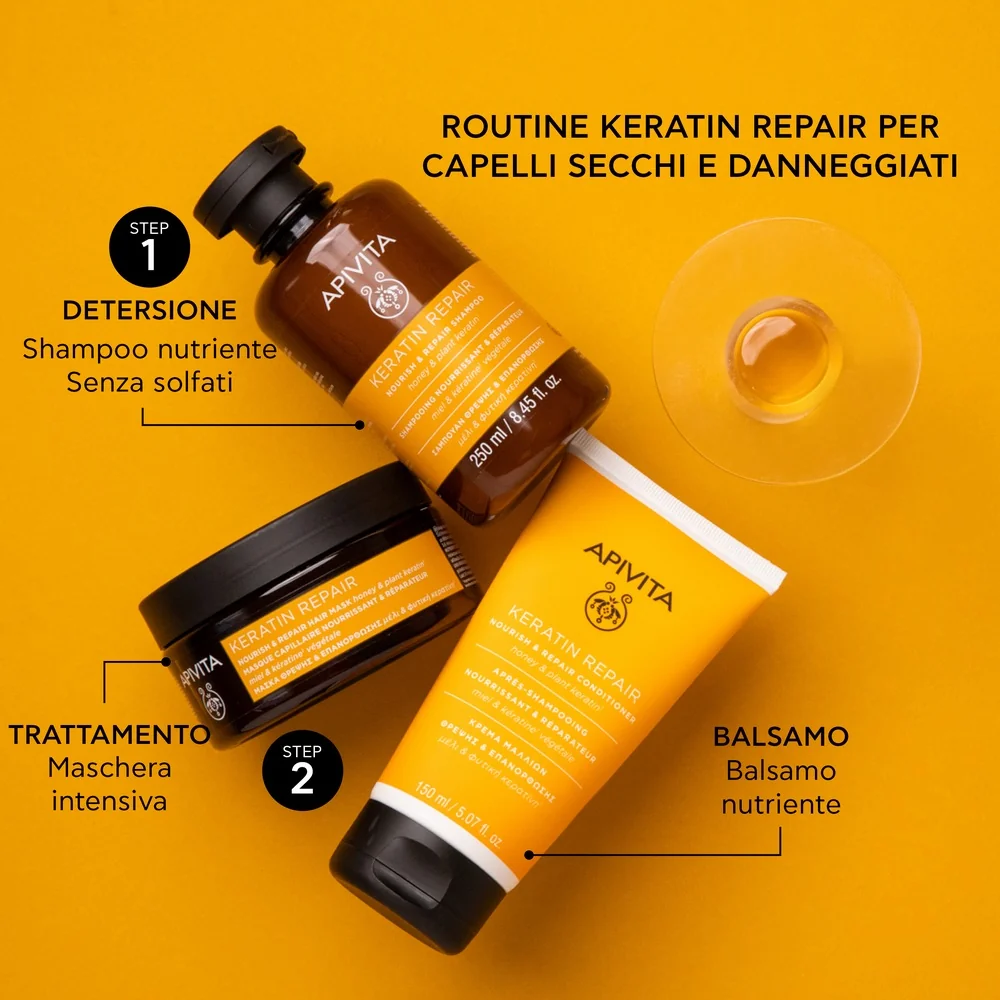 Apivita Nouris&Rep Sh/Kerat Rep 250Ml 