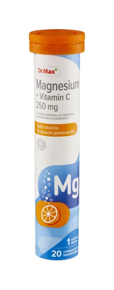 Dr. Max Magnesium + Vit.C Tbl Eff, 20Tbl Magnesio e Vitamina C