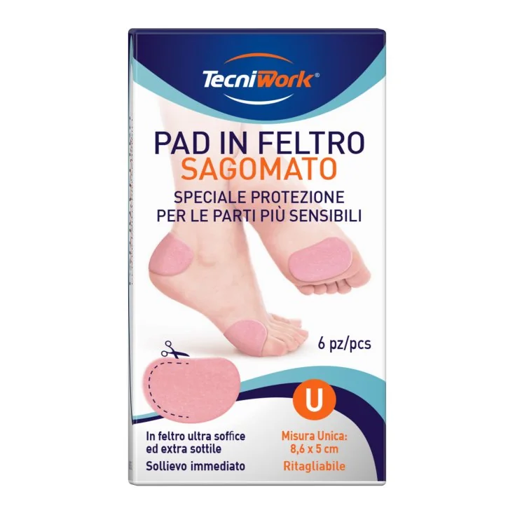 PAD IN FELTRO SAGOMATO 8,6X5CM