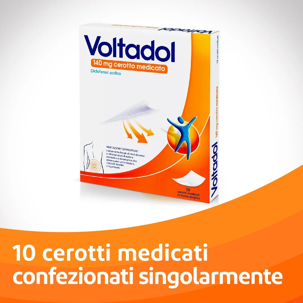 VOLTADOL 10 CEROTTI MEDICATI 140 MG