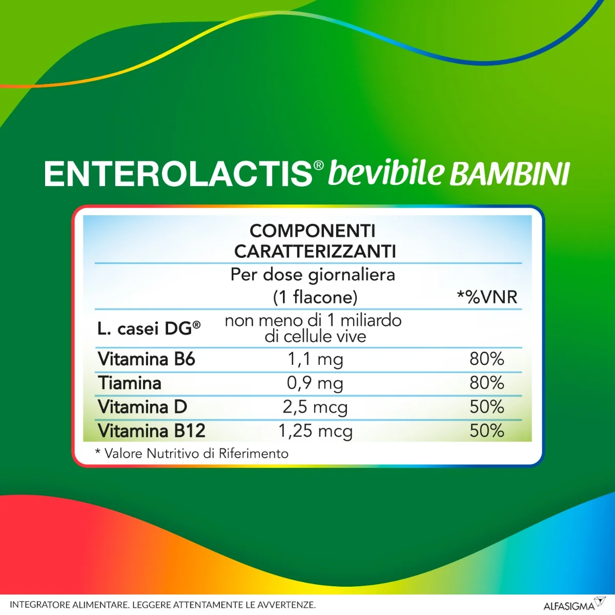 Enterolactis Bevibile Bambini 12 Flaconcini x 10 Ml Integratore Fermenti Lattici