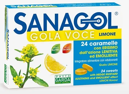 PHYTO GARDA SANAGOL GOLA VOCE GUSTO LIMONE 24 CARAMELLE