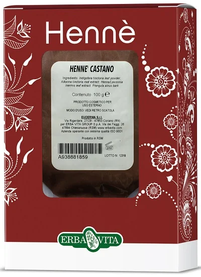 ERBA VITA HENNÈ COLOR CAP CASTANO TINTURA PER CAPELLI 100 G