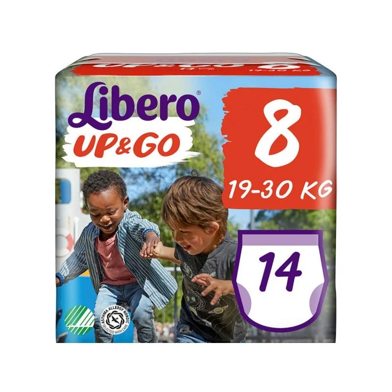 LIBERO UP&GO PANNOLINI 8 TAGLIA 19-30 14 PEZZI