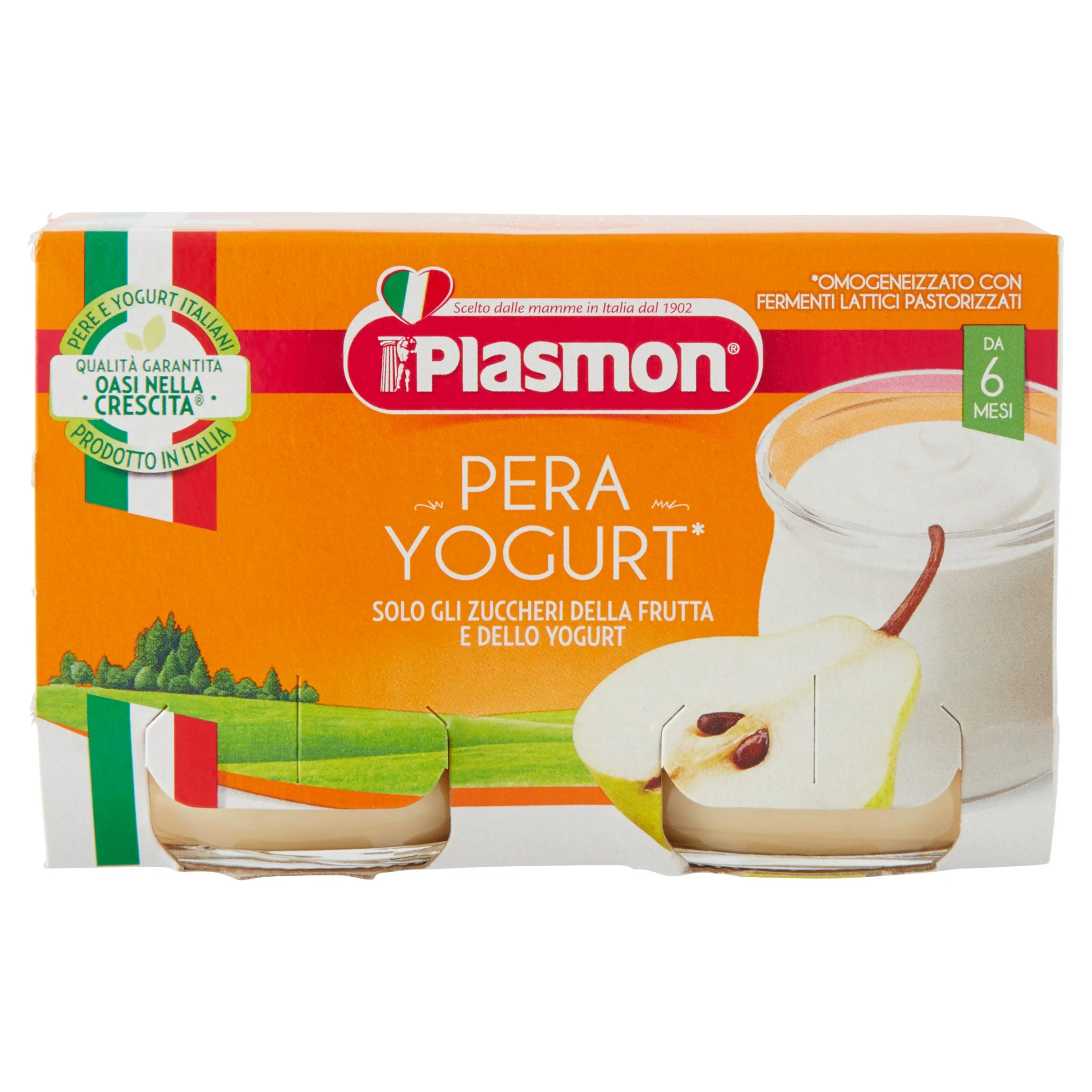 PLASMON OMOGENEIZZATO YOGURT/PERA 120GX2 PEZZI