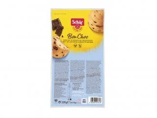 Schar Bon Choc Panini Dolci Con Gocce di Cioccolato Senza Glutine 4x55 g 