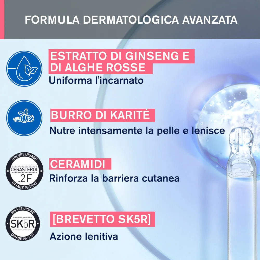 Uriage Rosèliane Maschera Anti-rossore Lenitiva Viso 40 ml 