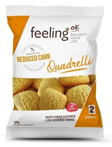 FEELING OK QUADRELLI VANIGLIA-LIMONE OPTIMIZE 50 G