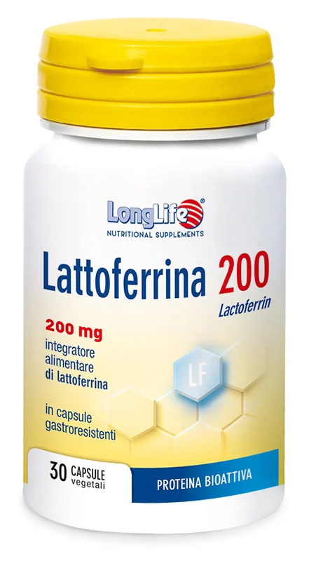 LONGLIFE LATTOFERRINA 200 MG INTEGRATORE 30 CAPSULE