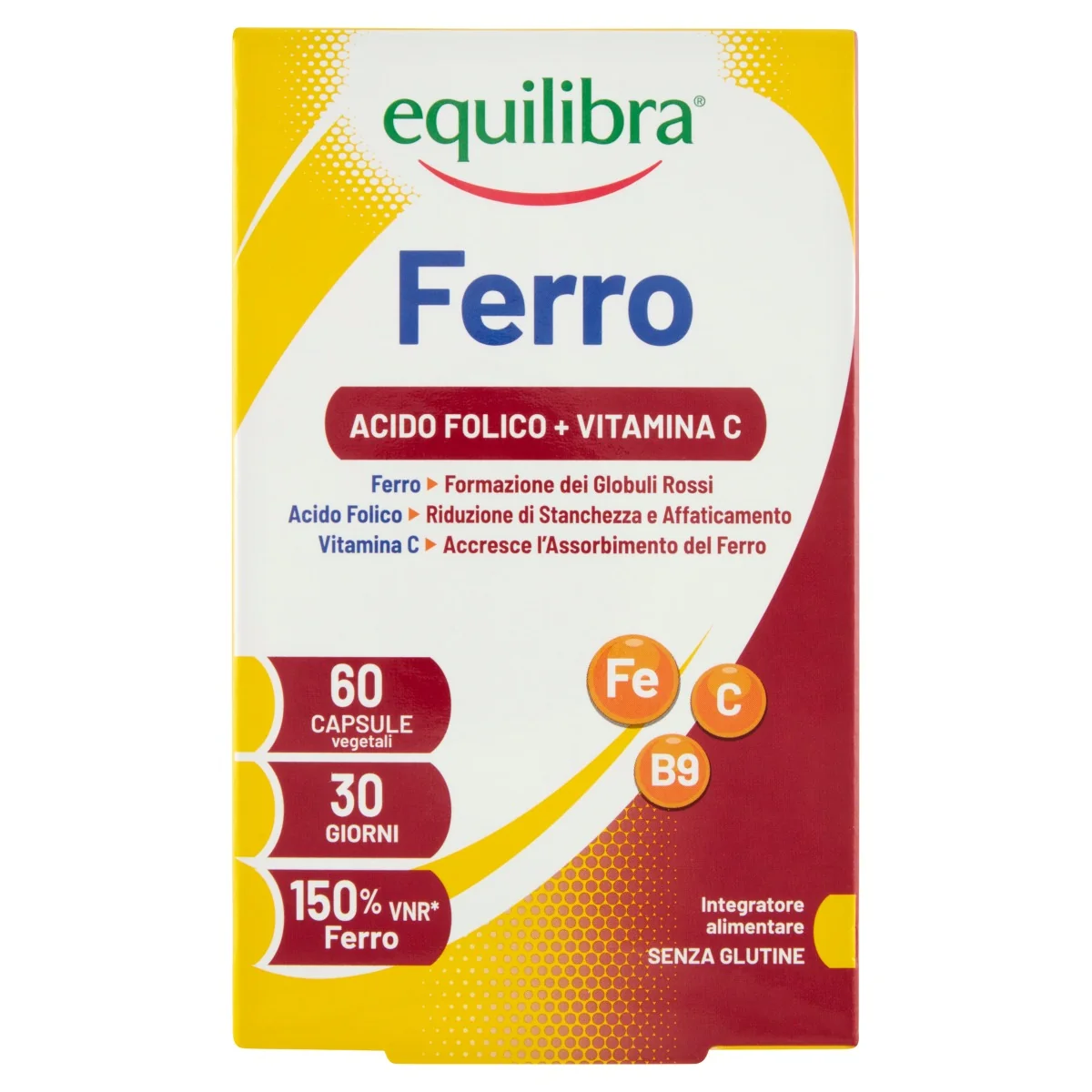 EQUILIBRA FERRO CON ACIDO FOLICO+VIT C 60 COMPRESSE