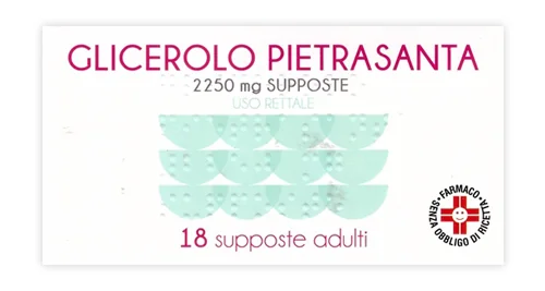 GLICEROLO PIETRASANTA ADULTI 2250 MG 18 SUPPOSTE