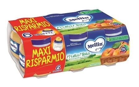 MELLIN OMOGENEIZZATO FRUTTA MISTA 6 X 100 G