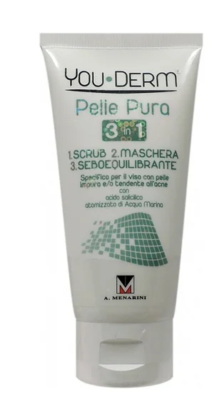 YOU-DERM PELLE PURA 3 IN 1 SCRUB E MASCHERA SEBOEQUILIBRANTE 75 ML