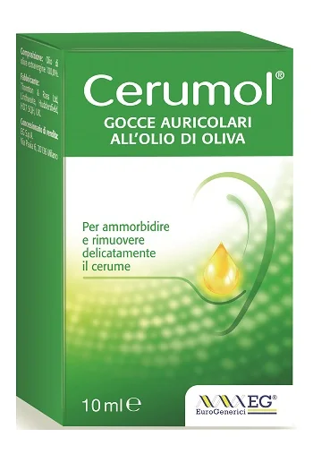 CERUMOL GOCCE AURICOLARI ALL'OLIO DI OLIVA FLACONCINO 10 ML