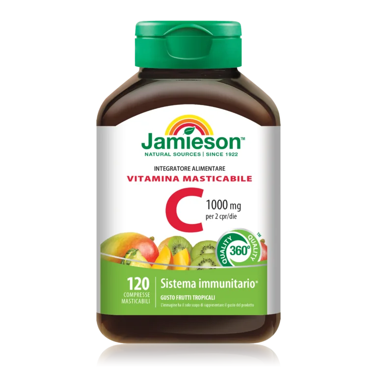 JAMIESON VITAMINA C 1000 120 COMPRESSE MASTICABILI FRUTTI TROPICALI