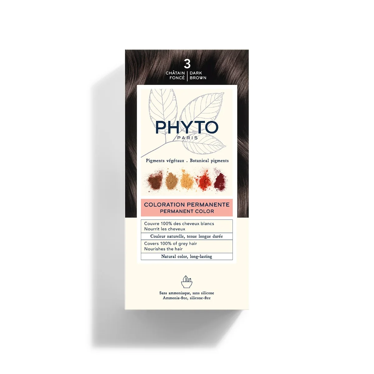 PHYTO PHYTOCOLOR 3 CASTANO SCURO COLORAZIONE PERMANENTE SENZA AMMONIACA