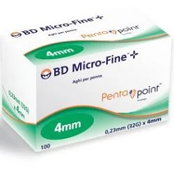 BD MICRO-FINE AGHI 32GX4MM PER PENNA INSULINA 100 PEZZI