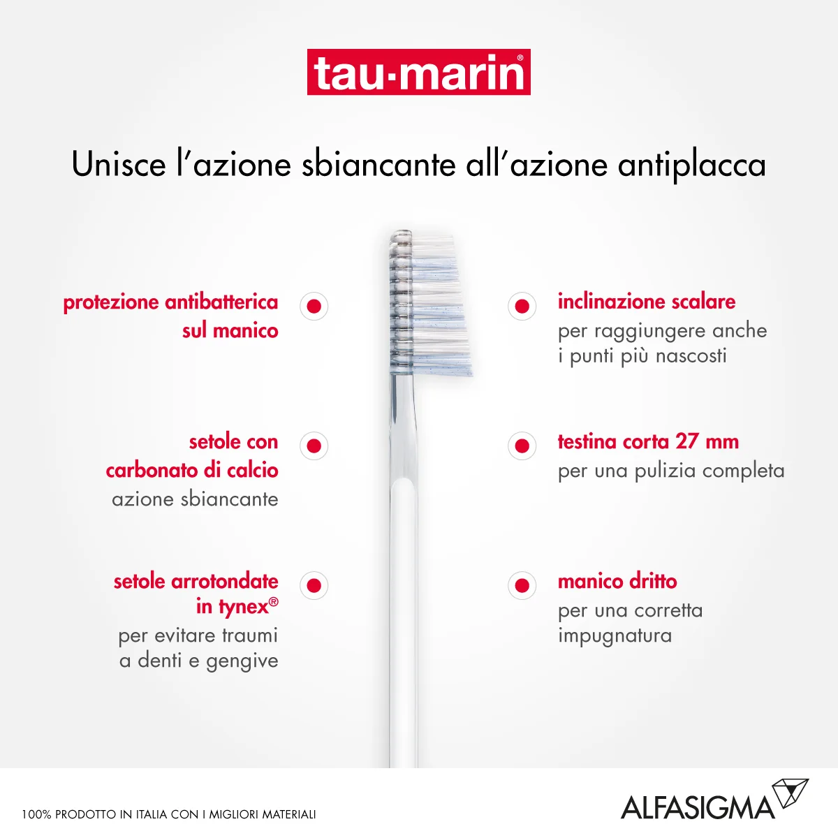 Tau-marin Spazzolino Professional White Antibatterico 