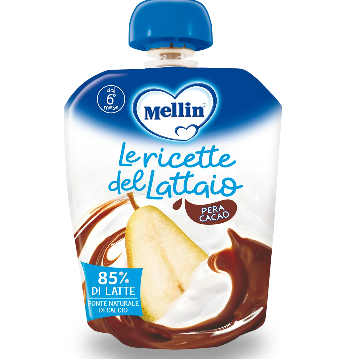 MELLIN POUCH LATTE PERA CACAO 85G