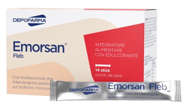 EMORSAN FLEB INTEGRATORE ALIMENTARE 14 STICK PACK DA 15 ML